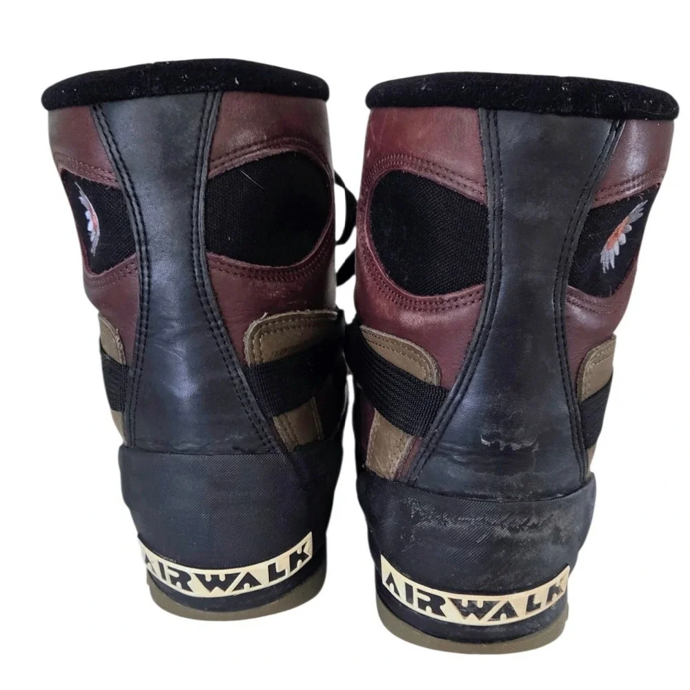 Vintage Y2K Airwalk Freeride Snowboard‎ Boots Daisy Embroidery Women's 10